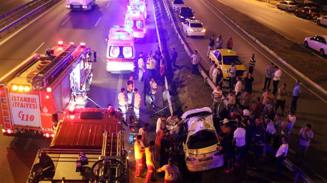 İstanbul'da trafik kazası: 1 ölü, 5 yaralı