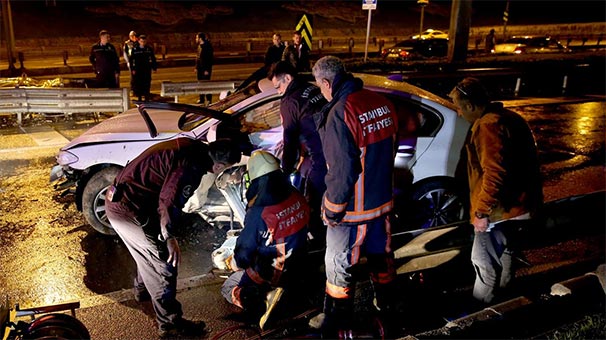İstanbul'da trafik kazası: 1 yaralı