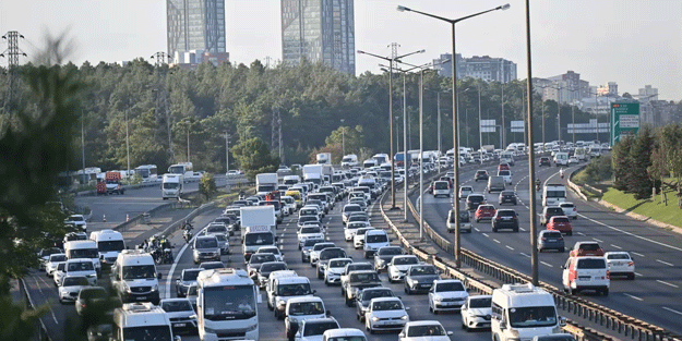 İstanbul'da trafik yoğunluğu