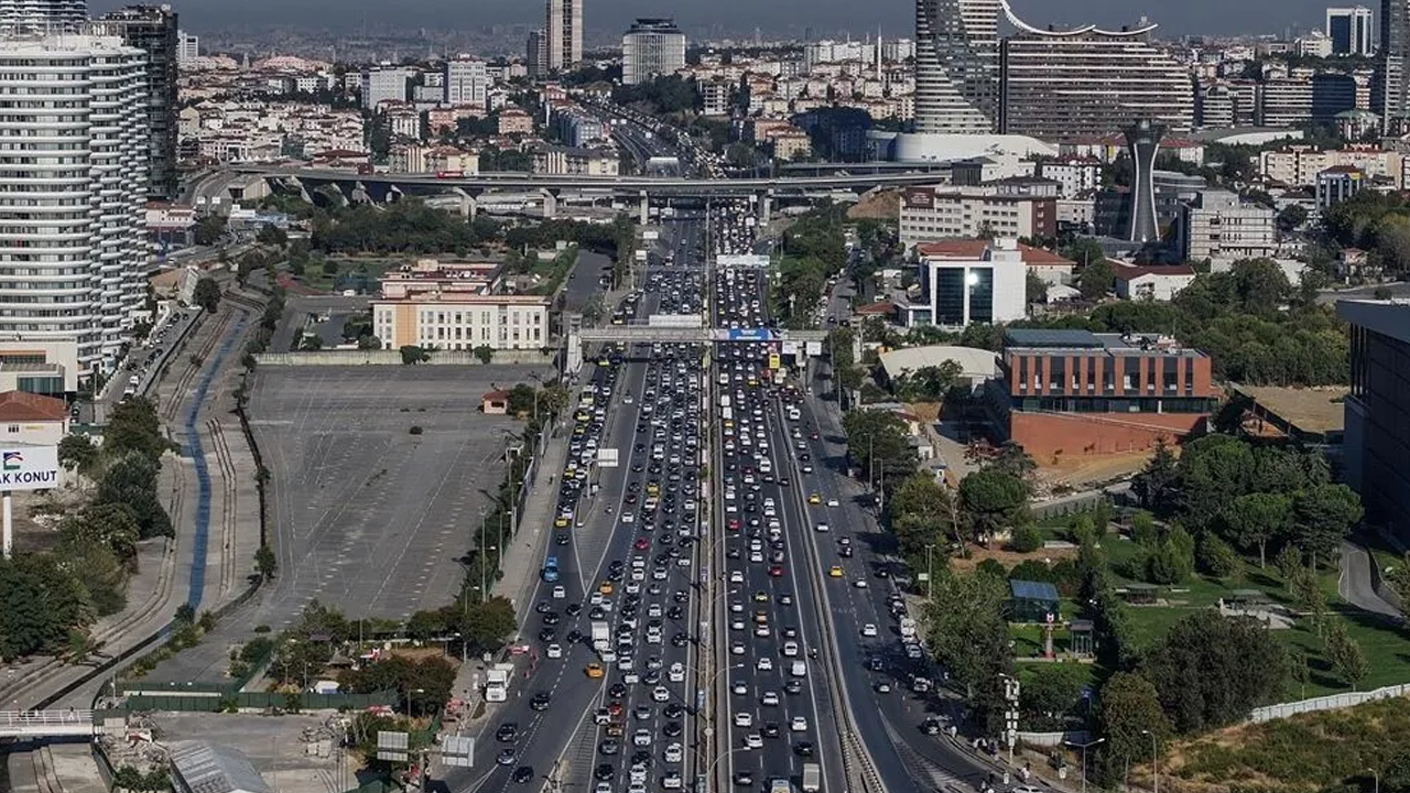 İstanbul'da trafik yoğunluğu