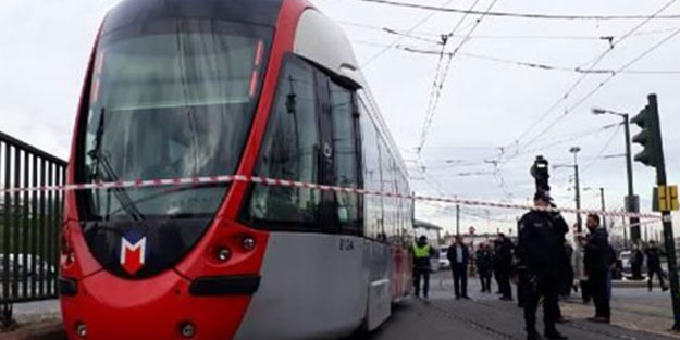 İstanbul'da tramvay kazası! Seferler durdu