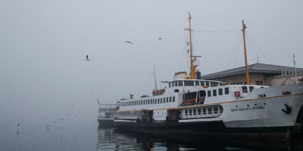 İstanbul'da vapur seferleri iptal edildi