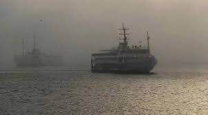 İstanbul'da vapur seferlerine sis engeli