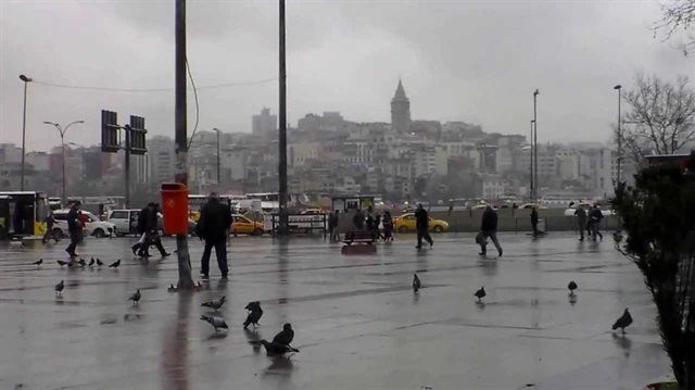İstanbul'da yağmur var