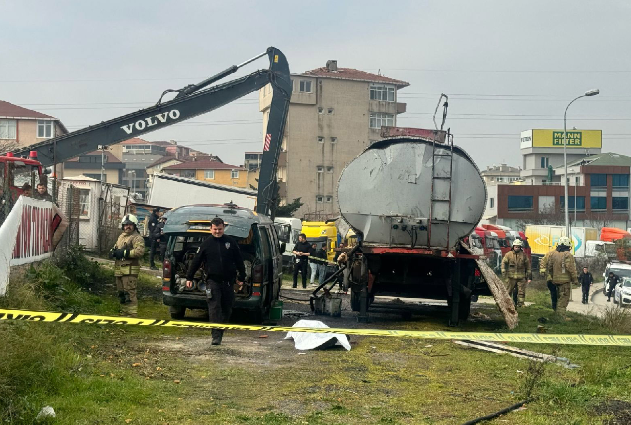 İstanbul'da yakıt tankeri kaynak yapılırken patladı