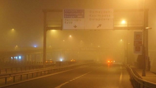 İstanbul'da yoğun sis