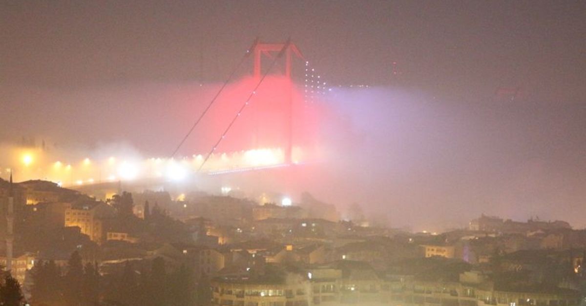 İstanbul'da yoğun sis