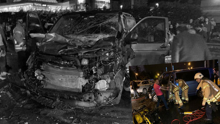 İstanbul'da yürekleri ağza getiren kaza... 12 araç karıştı