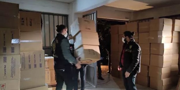 İstanbul'da yüzlerce kilo kaçak tütün ele geçirildi