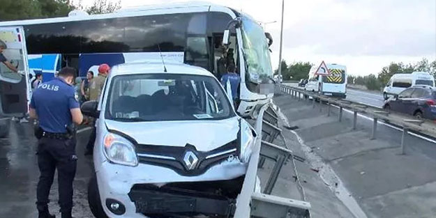 İstanbul'da zincirleme kaza! Yaralılar var