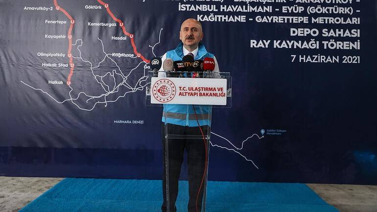 İstanbul’daki 7 metro hattı 2023’te tamamlanacak