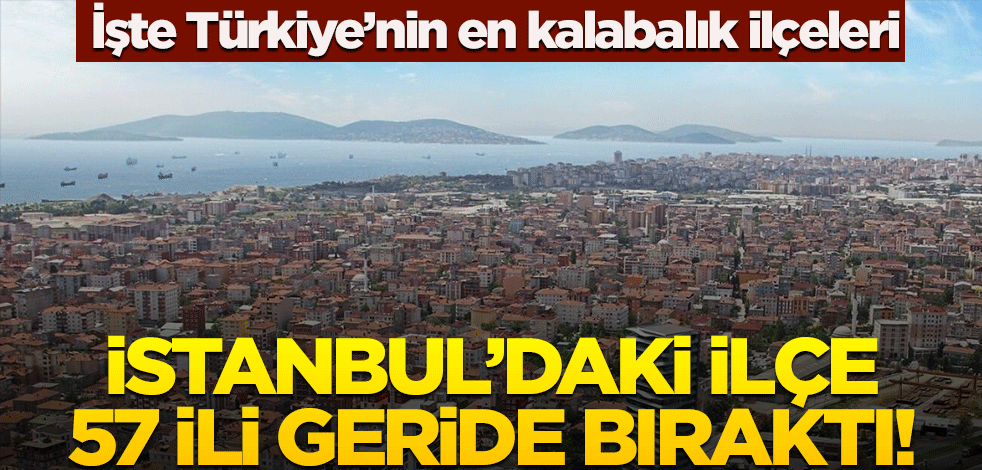 İstanbul'daki ilçe, 57 ilden daha büyük! İşte Türkiye'nin en kalabalık ilçeleri