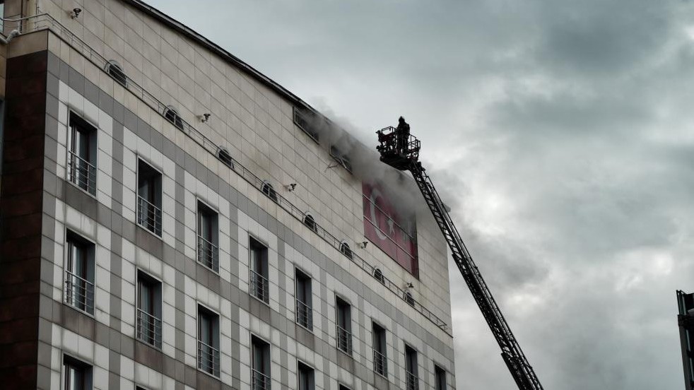 İstanbul’daki polisevinde yangın!