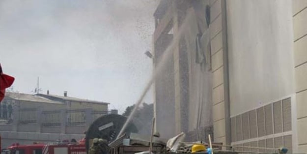 İstanbul'daki Sanayii Sitesinde yangın!