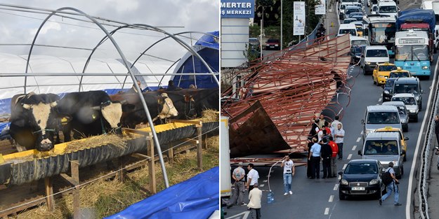 İstanbul'dan fırtına manzaraları