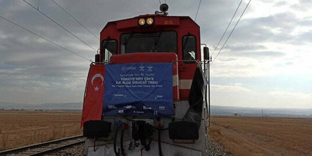 İstanbul'dan yola çıkan tren Çin'e ulaştı