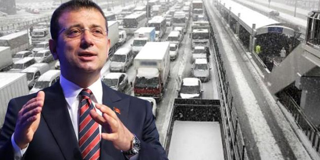 İstanbullu karla mücadele ediyor! İmamoğlu orada ortaya çıktı