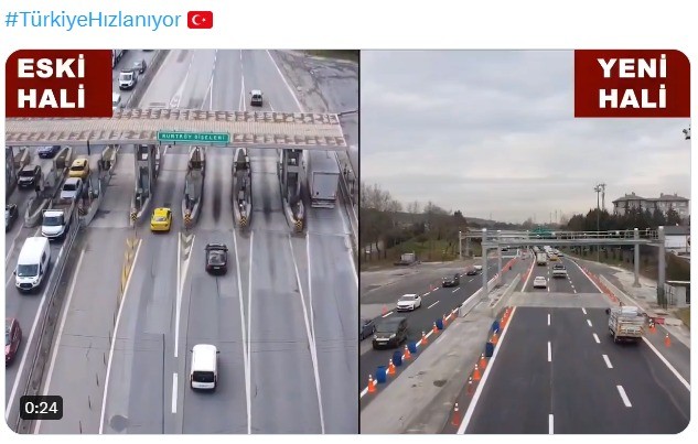 İstanbullulara nefes aldıracak karar… TEM Otoyolu Kurtköy gişelerindeki gişe adaları ve kanopiler kaldırıldı