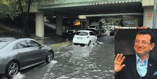 İstanbul'u sel aldı CHP'li Ekrem İmamoğlu yine kayboldu!