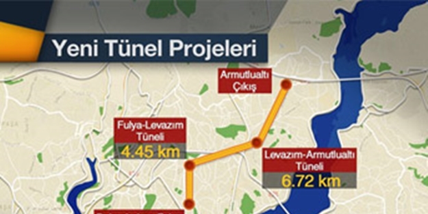 İstanbul'a 3 yeni tünel geliyor!