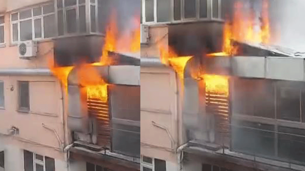 Mecidiyeköy'de yangın paniği