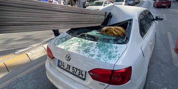 İstanbul'un göbeğinde feci kaza