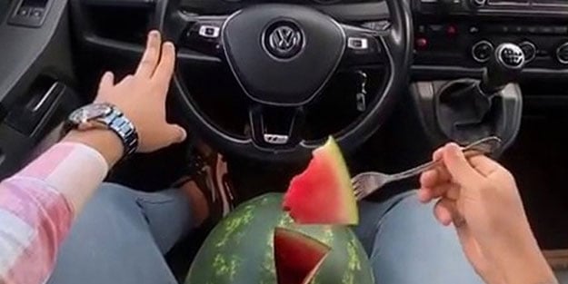 İstanbul’un ‘karpuzlu’ trafik magandası yakalandı