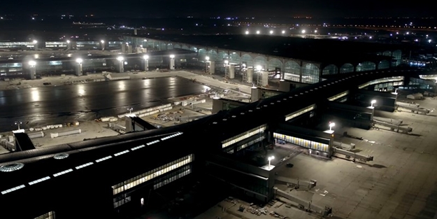 İstanbul'un yeni havalimanı böyle görüntülendi