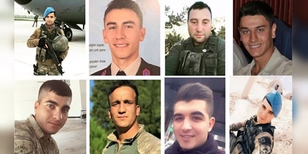 İşte Afrin şehitlerimizin isimleri ve memleketleri