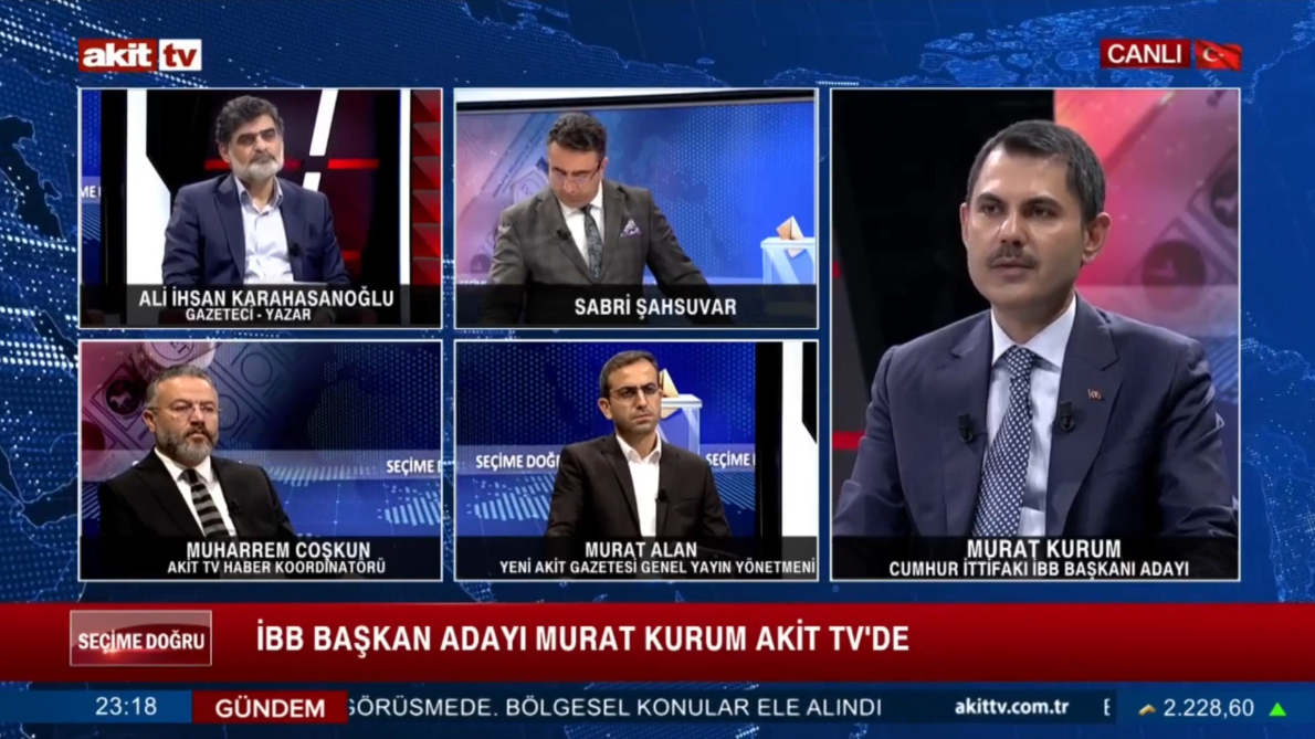 İşte aradaki fark! Murat Kurum Akit TV’de son anketleri açıkladı