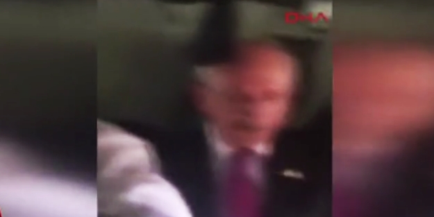 Kılıçdaroğlu'nun zırhlı panzerdeki görüntüleri