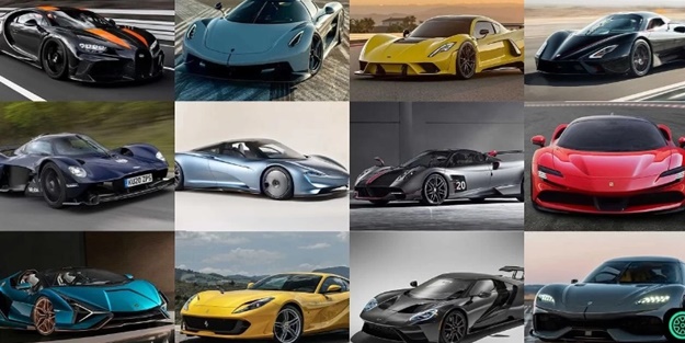 İşte dünyanın en hızlı otomobilleri