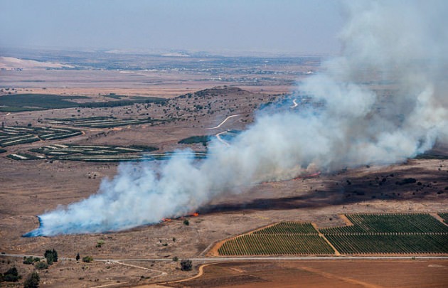 İşte düşürülen uçağın enkazı!