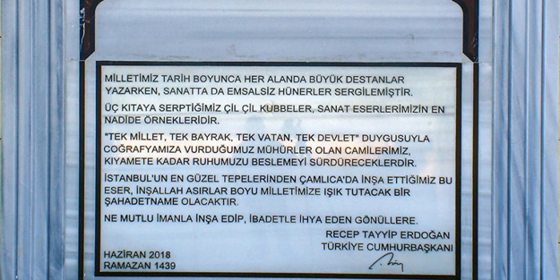 Çamlıca Camisine bir de bu açıdan bakın!