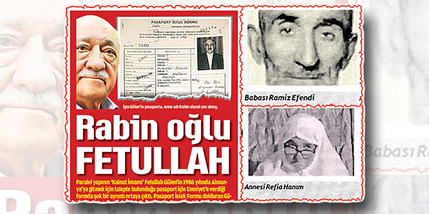 İşte Fetullah Gülen'in 'Anne adı: Rabin' cinliği