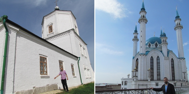 İşte Hristiyan RUS ZÜLMÜ... Kilise temeline Müslüman mezar taşı!