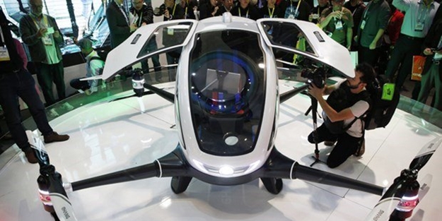 İşte ilk yolcu taşıyabilen drone