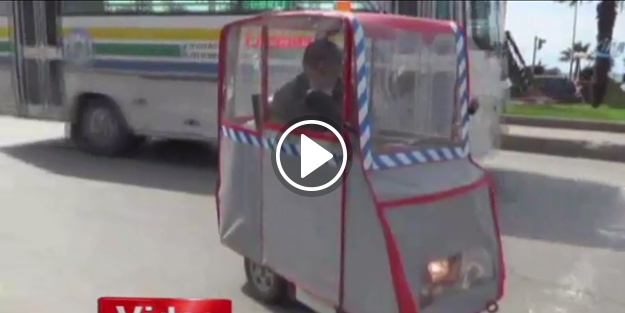 İşte Karadenizli vatandaşın tasarladığı alternatif engelli aracı