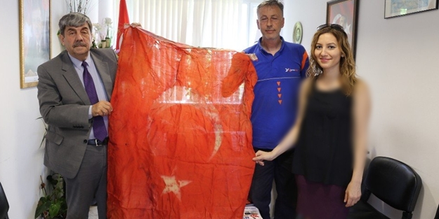 İşte Kurtuluş Şavaşı'nı yaşayan Türk bayrağı