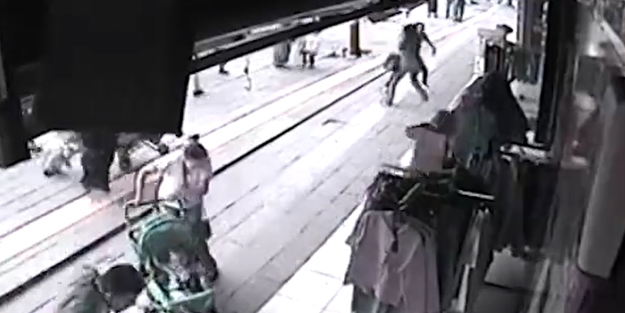 İşte o feci kazanın görüntüleri!