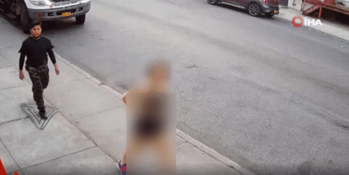 İşte övgüyle bahsedilen o meşhur yozlaşmış ABD! Sokak ortasında kadına tecavüz girişimi