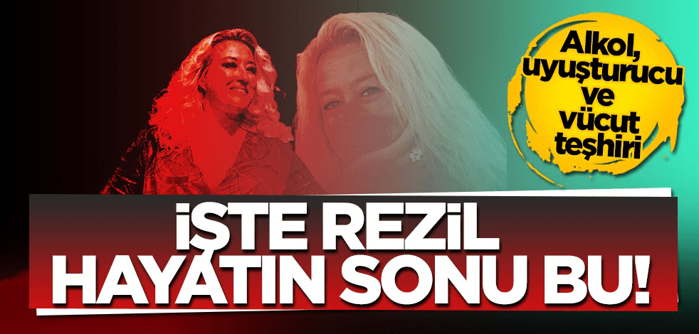 İşte rezil hayatın sonu bu! Alkol, uyuşturucu ve vücut teşhiri…