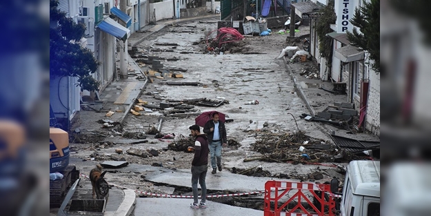 İşte sel felaketi sonrasında Bodrum!