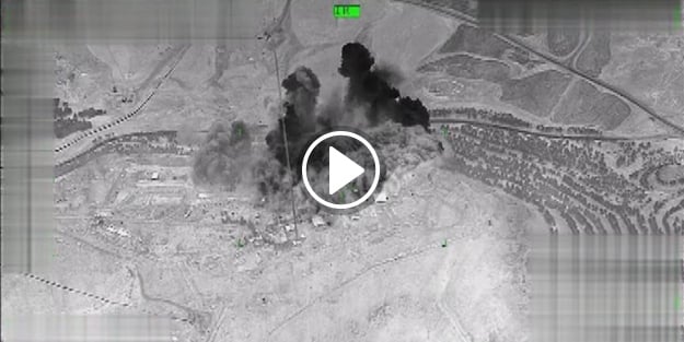 İşte Sincar'daki PKK hedeflerinin vurulma anı!