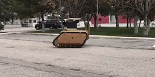 İşte Türkiye'nin ilk insansız kara aracı