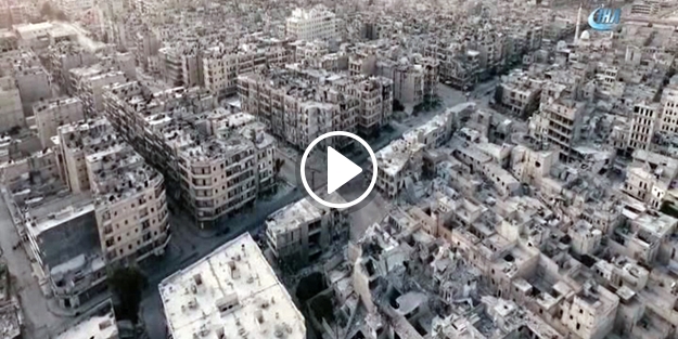 İşte yerle bir olan Halep'in içler acısı hali