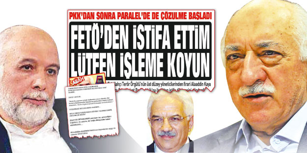 İstifa mektubu Gülen'in senaryosu