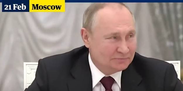 İstihbarat şefinin zor anları! Putin'in karşısında kekelemeye başladı