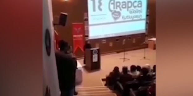 İstiklal Marşı Arapça okundu! Bazıları rahatsız oldu