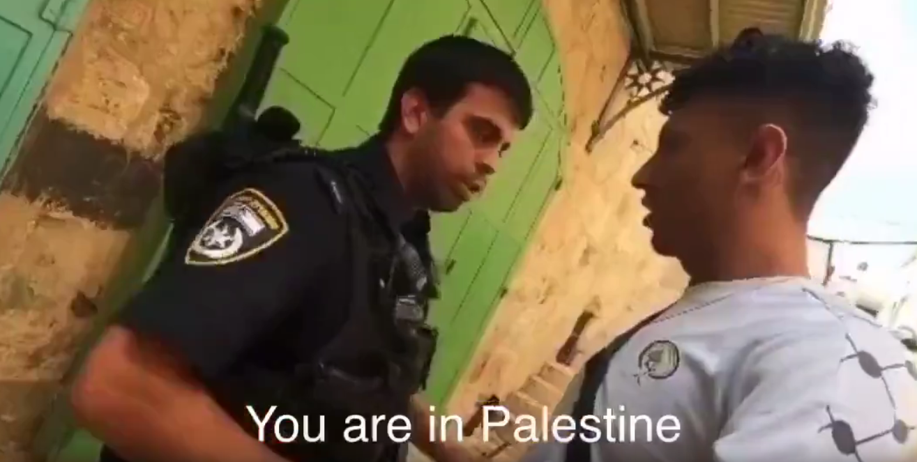 İsveçli gençten İsrailli polise on numara kapak: "Sen Filistin’desin!"
